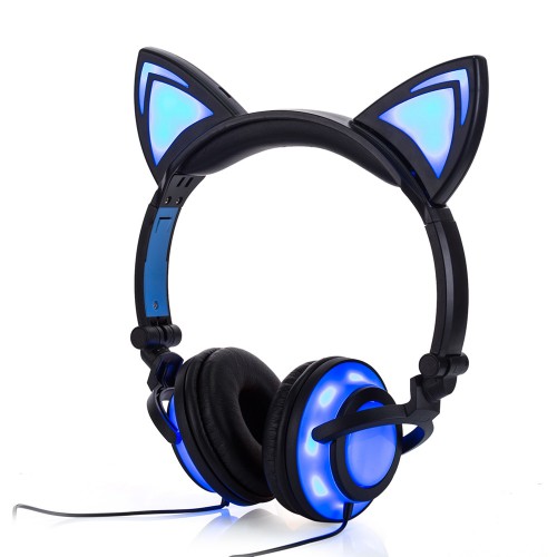 2018 Cat Ear headphones LED Ear headphone cat earphone Flashing Glowing Headset Gaming Earphones for Adult and Children 2018 Cat Ear headphones LED Ear headphone cat earphone Flashing Glowing Headset Gaming Earphones for Adult and Children