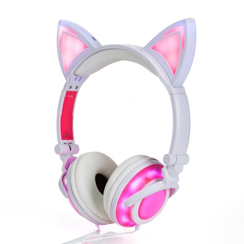 2018 Cat Ear headphones LED Ear headphone cat earphone Flashing Glowing Headset Gaming Earphones for Adult and Children 2018 Cat Ear headphones LED Ear headphone cat earphone Flashing Glowing Headset Gaming Earphones for Adult and Children