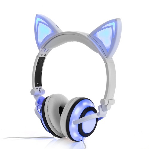 2018 Cat Ear headphones LED Ear headphone cat earphone Flashing Glowing Headset Gaming Earphones for Adult and Children 2018 Cat Ear headphones LED Ear headphone cat earphone Flashing Glowing Headset Gaming Earphones for Adult and Children